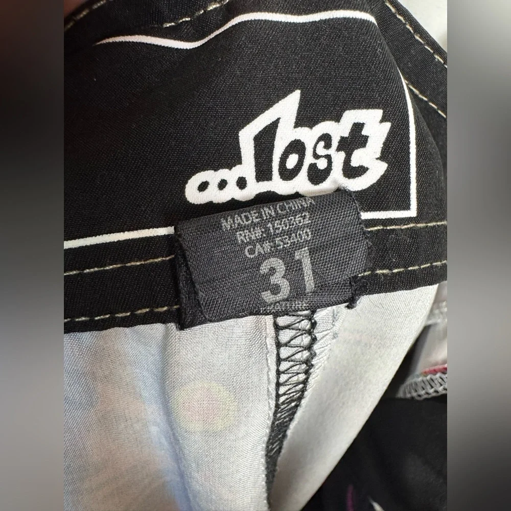 Lost Enterprises Men’s 31 Black Star Dragon Board Shorts